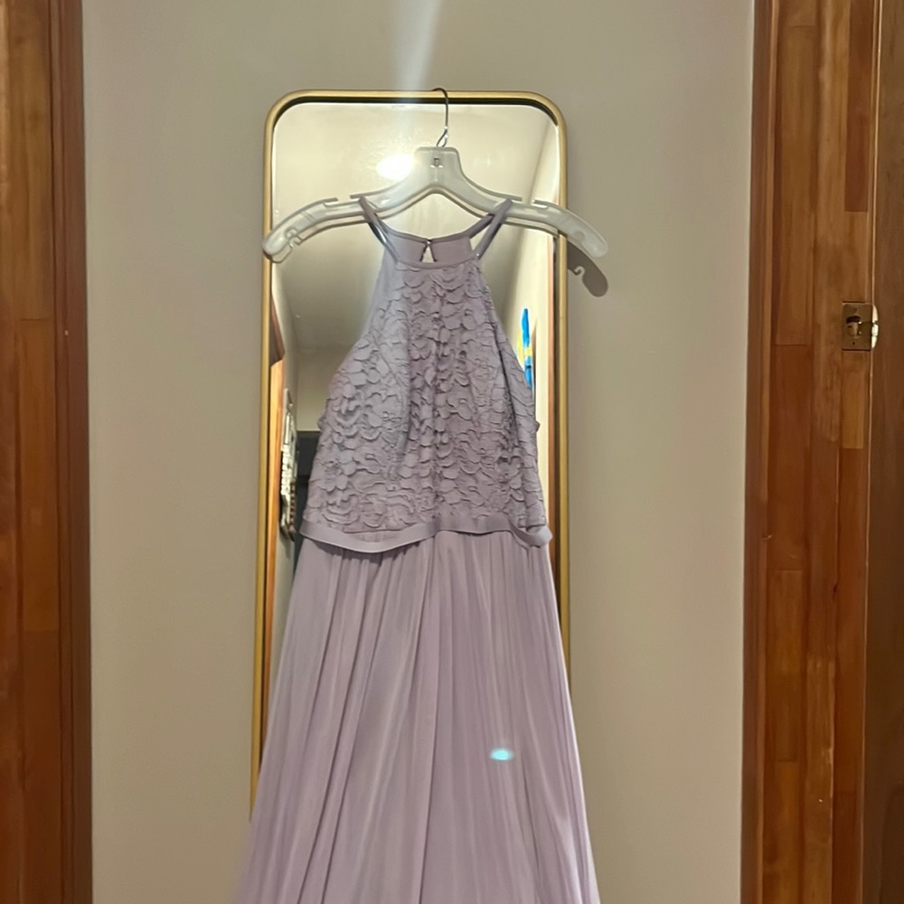 Bridesmaid dress. Perfect condition.  Lilac purple.  Size 8  from David’s bridal